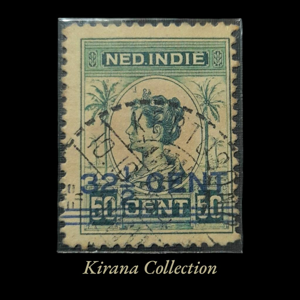 

CP.13 KOLEKSI PRANGKO NED INDIE NILAI BARU DIATAS PRANGKO WILHELMINA N-14 32½ CENT 1930 CAP POS KERTOSONO USED