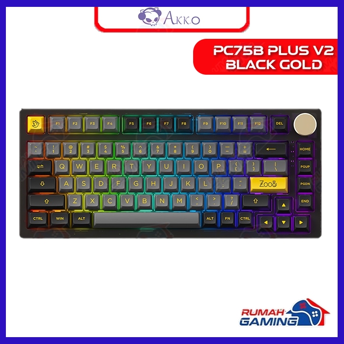 AKKO PC75B - Plus V2 - 75% - Rgb - Gasket - 3 Mode - Mechanical Keyboard