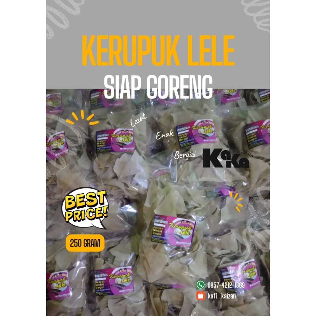

Kerupuk Lele (siap goreng)