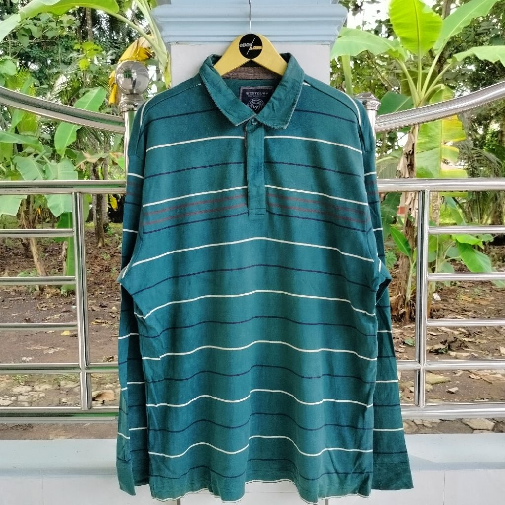 Long Sleeve / Polo Shirt / Rugby Shirt / Vintage / Second / WESTBURY