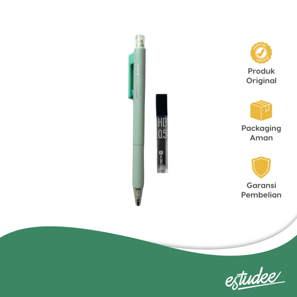 

ESTUDEE KACO TURBO MECH PENCIL 0.5 SET WITH REFILL HB GREEN