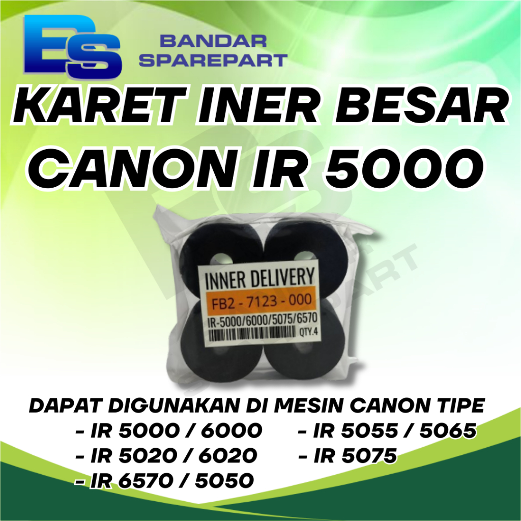 KARET INER BESAR SILICONE SET CANON IR 5000 IR 6000 - SET