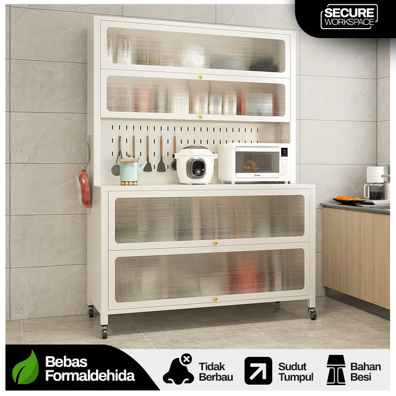 Lemari Dapur Rak Dapur Besi Serbaguna Rak Dapur Minimalis Lemari Dapur Lemari Piring Besi Rak Piring