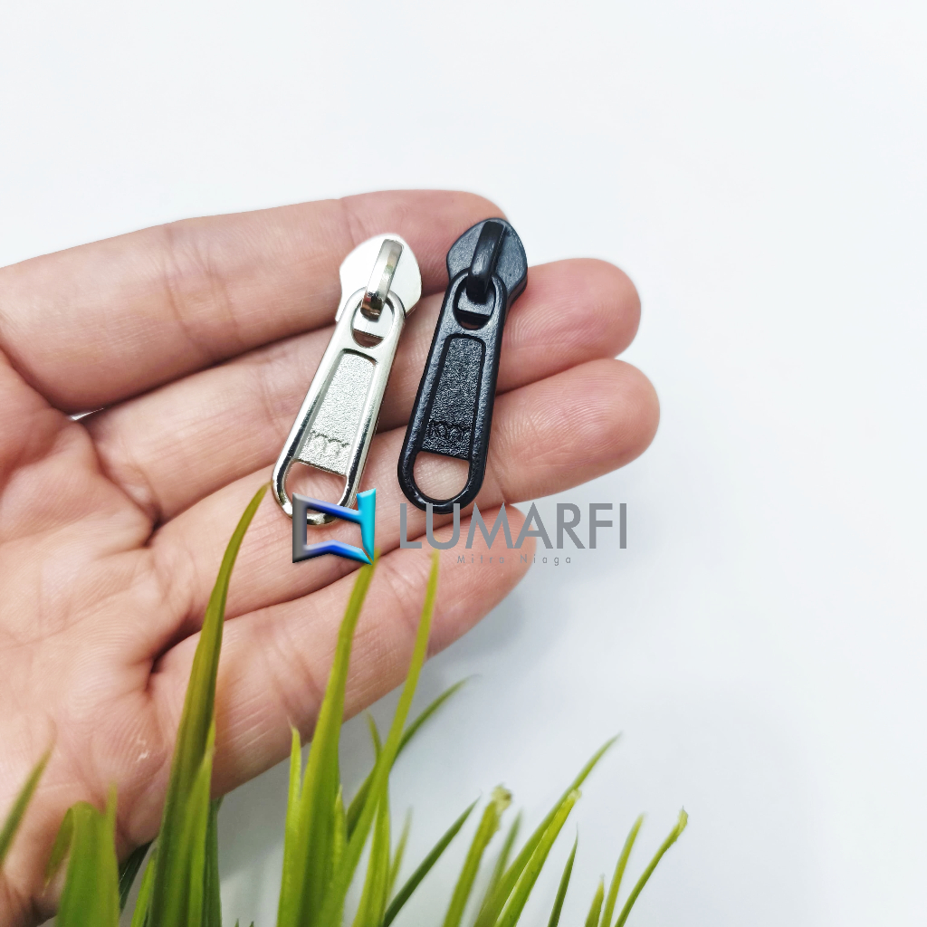 Kepala Resleting no.5 Nikel KYY/ Kepala Resleting Coil/Nylon no.5 Nikel KYY