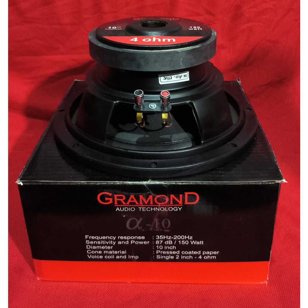 Subwoofer gramond 10 inch /subwoofer gramond alpha 10inch