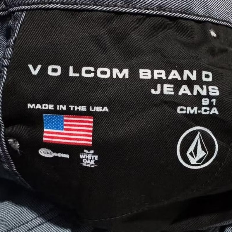 Volcom Jeans From WHITE OAK CONE Denim Vorta form Slim Made in USA