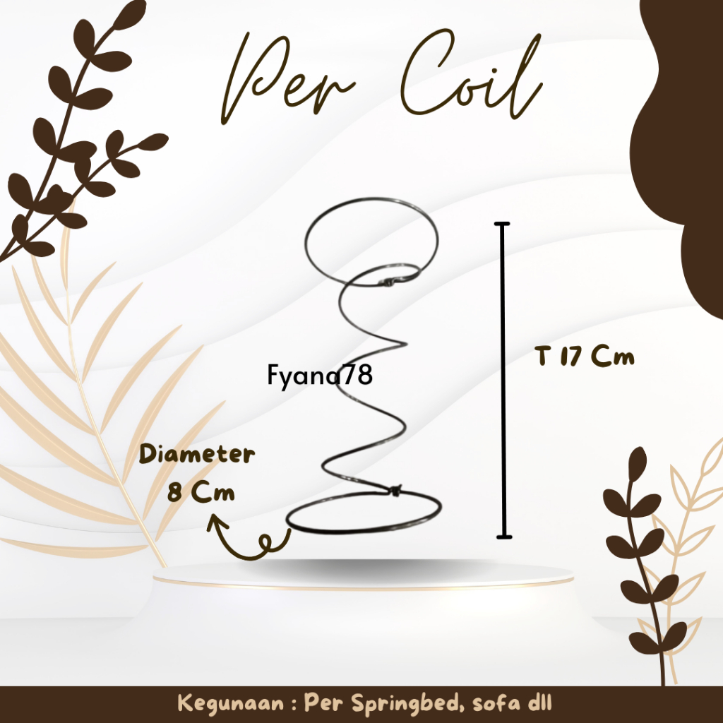 Per coil pegas 17cm springbed / sofa / spring diameter 8cm / PER PEGAS / PER SOFA