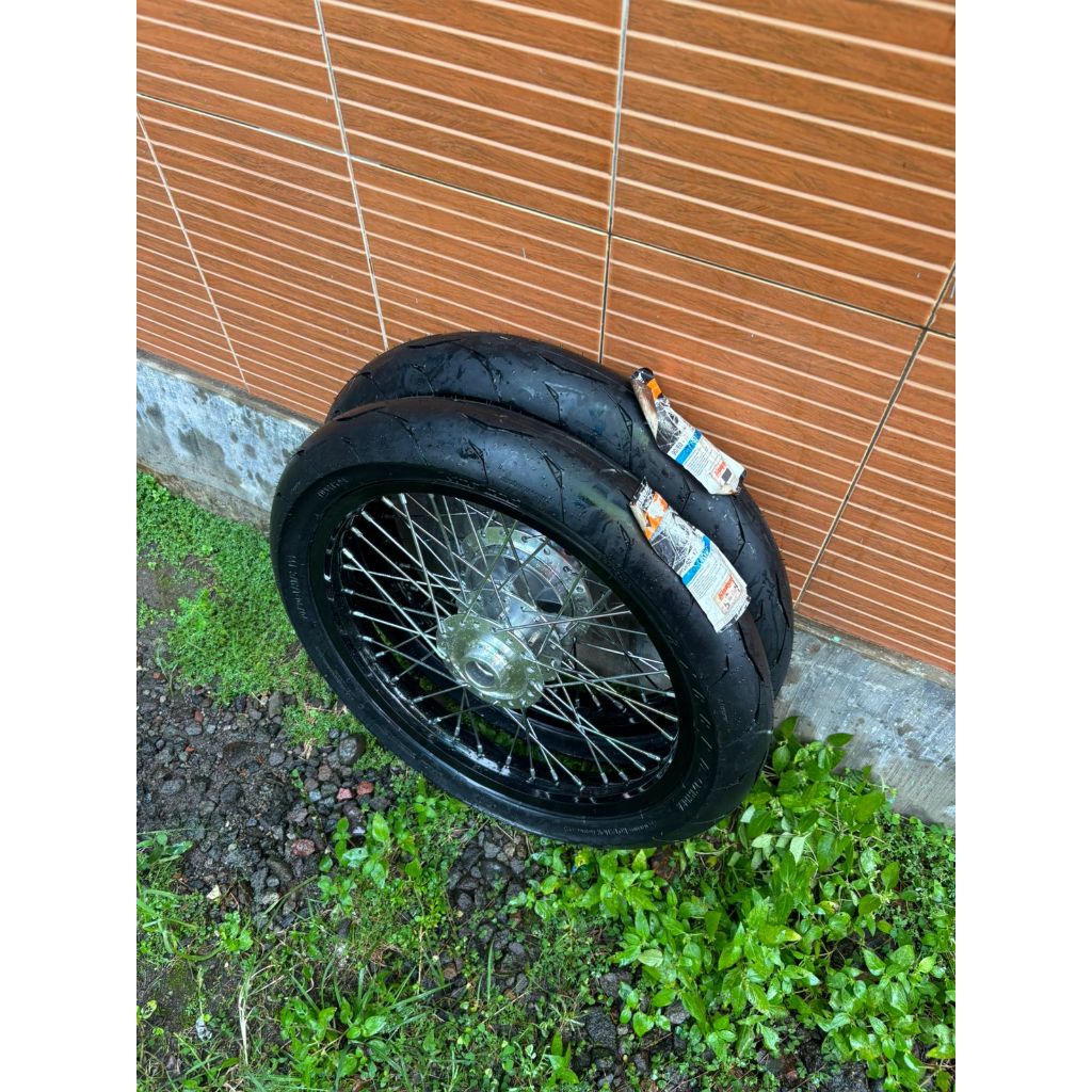 Velg Set MX King 150 Ban Kingland CTX Hydra Ring 17 Wheelset Semi Cacing Yamaha MX King Murah