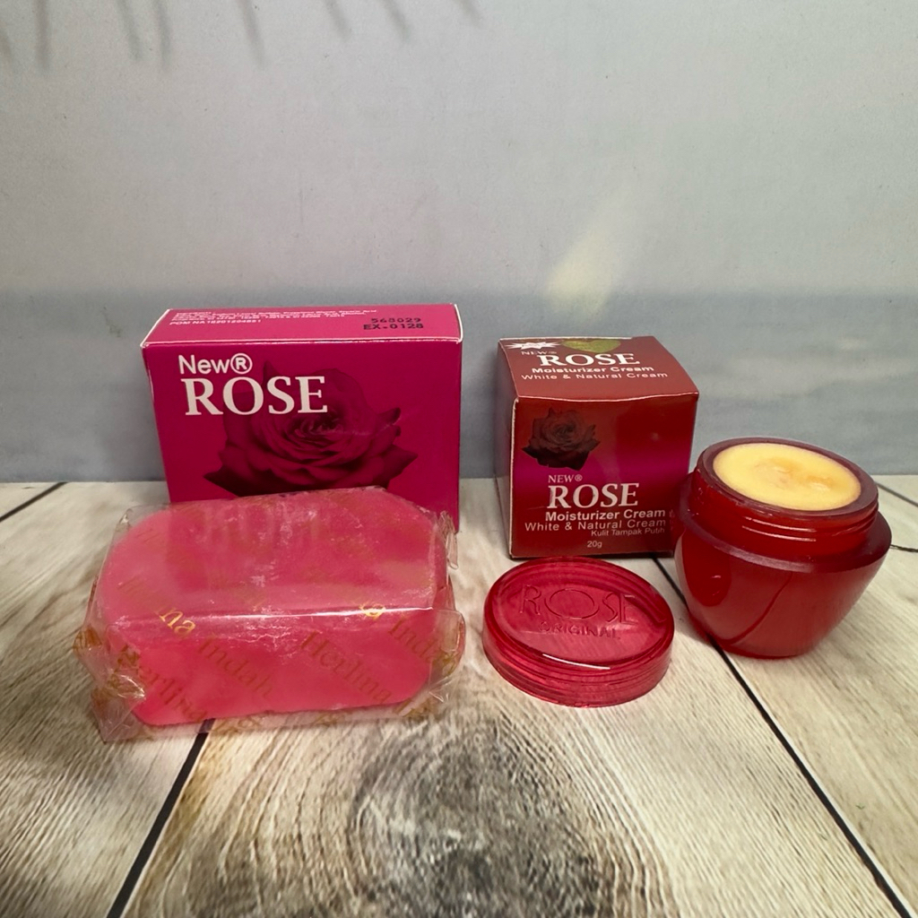 ( Paket ) Cream Rose & Sabun Rose Bpom