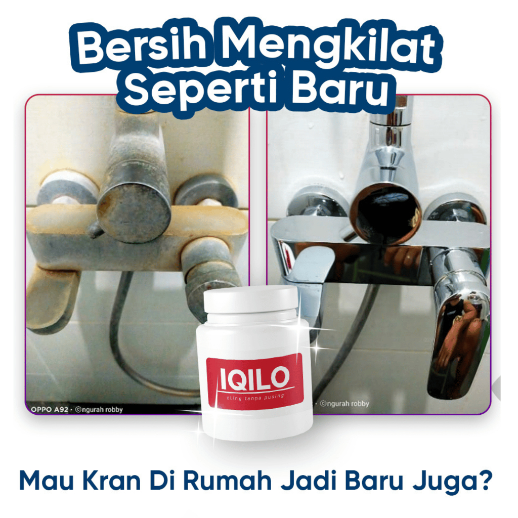 IQILO powder - Pembersih Stainless Kamar Mandi - Membersihkan Noda dan Karat