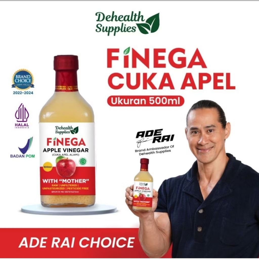 

Finega Cuka Apel 500ml Kaca By Dehealth Supplies