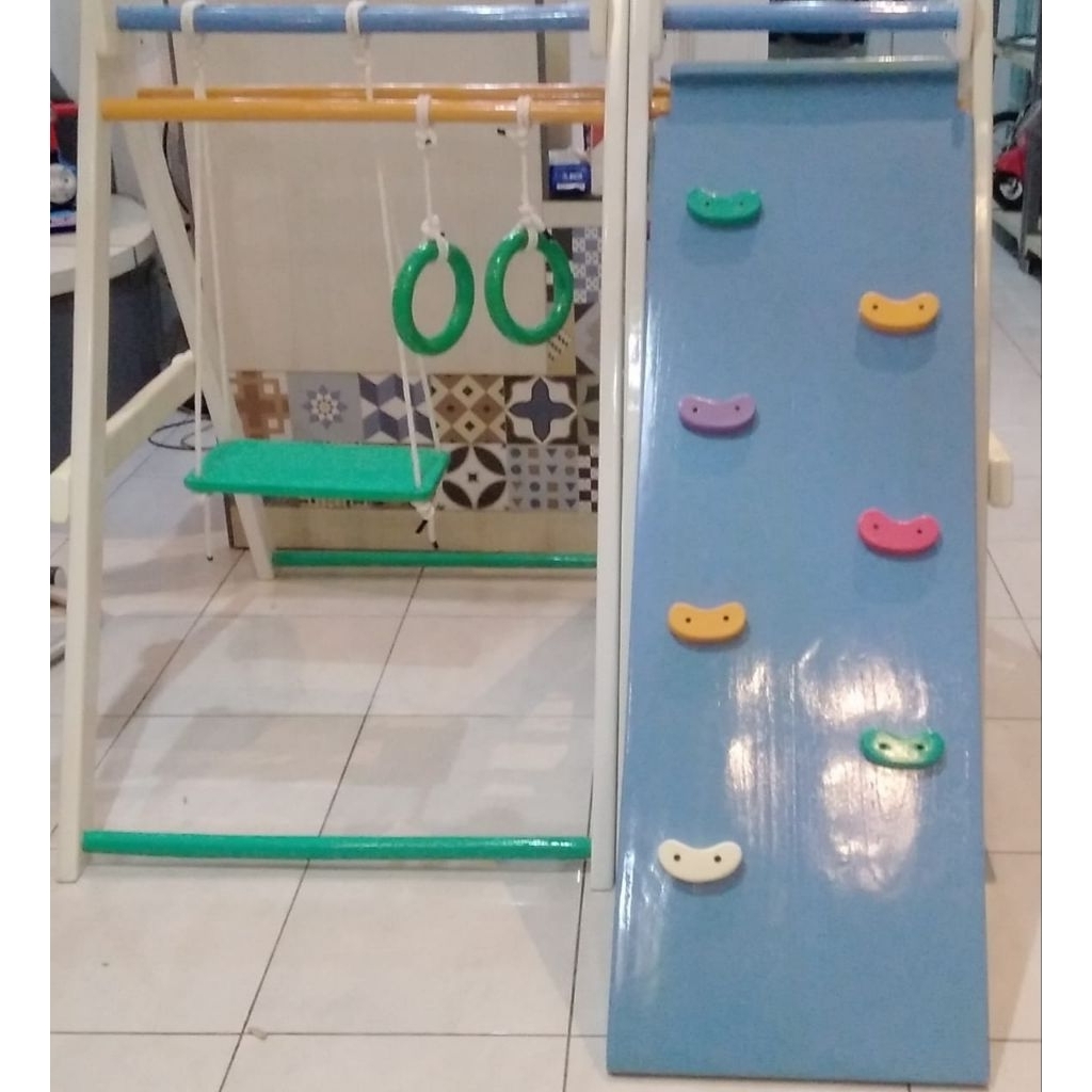 [SEDANG DISEWA] Heywoody Wooden Jungle Gym Brakiasi