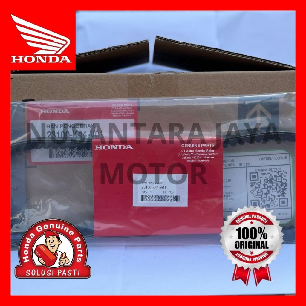 (ORI) 23100 K44 V01 V BELT ONLY VAN BELT ONLY BAN PENGGERAK ONLY HONDA BEAT INJ ESP 23100K44v01  231