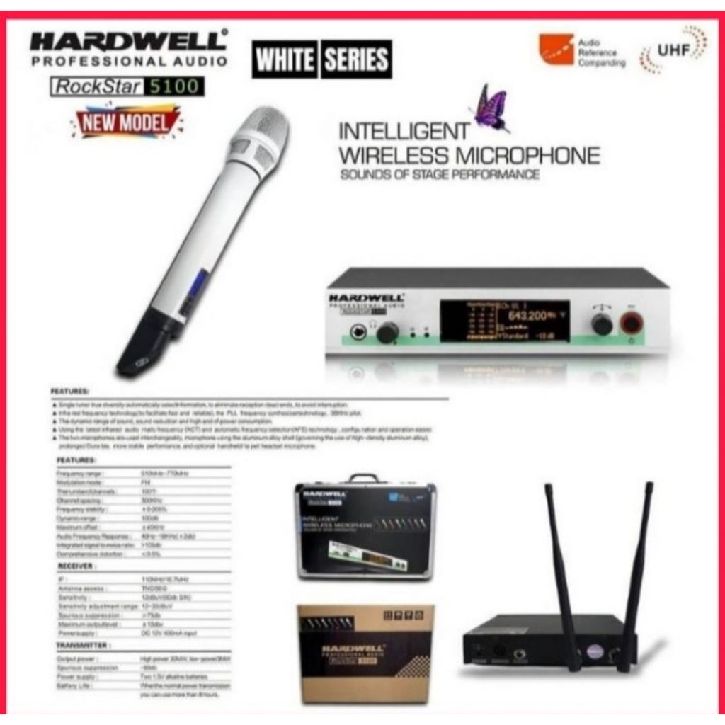 Mic Wireless Professional Hardwell Rockstar 5100