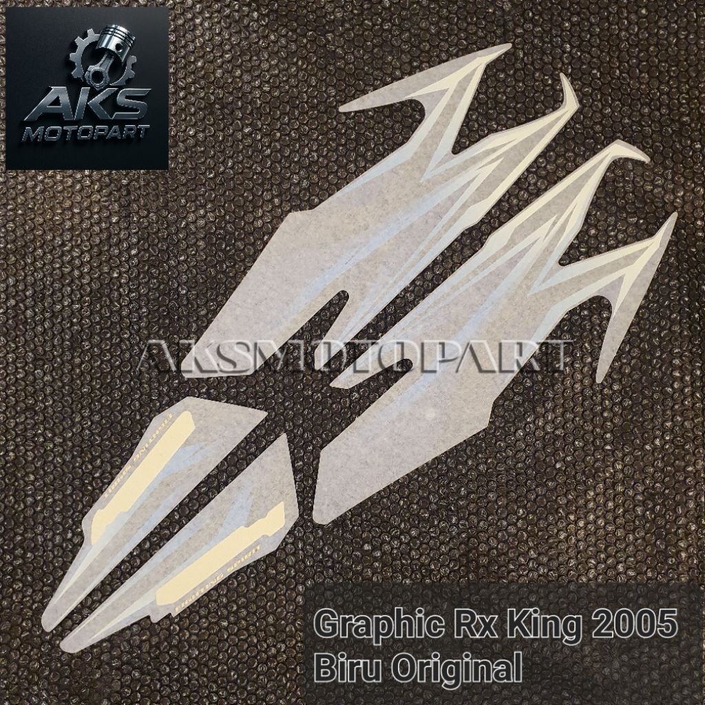 Lis Striping Graphic Rx king Rxking 2005 Biru Ori Fullset