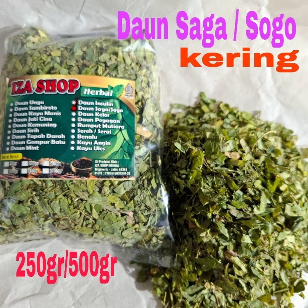 

Daun Saga/Sogo Kering Kering 250/500gr