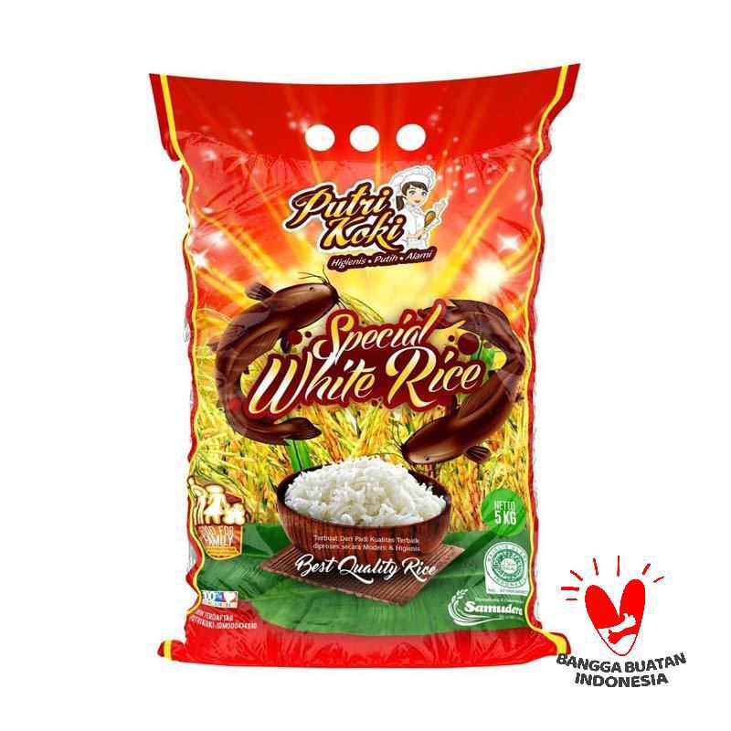 

Beras Putih Cap Putri Koki Merah 5kg / beras putri koki merah