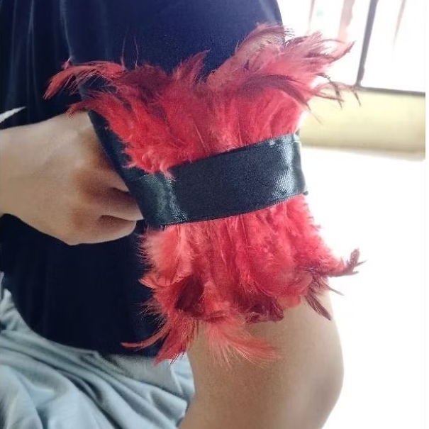 GELANG BULU TARI ADAT PAPUA - LENGAN