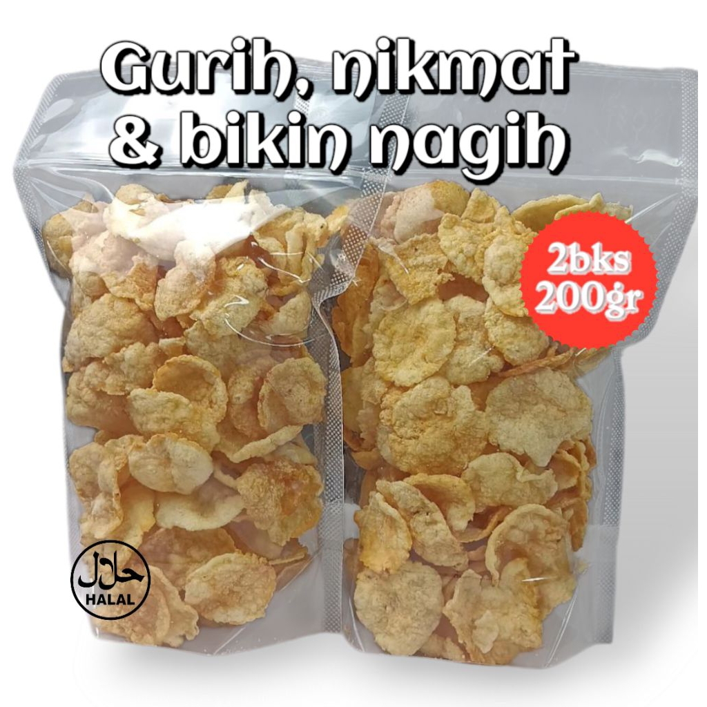 

Emping melinjo matang asli pandeglang cikadueun kemasan 100gram dapat 2 bungkus renyah
