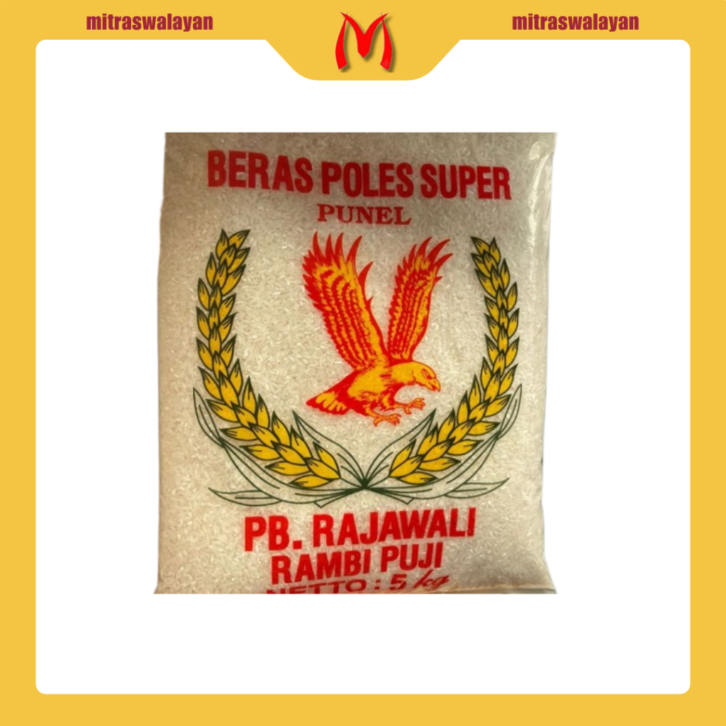 

Beras RAJAWALI Kemasan Kuning Plastik 5 kg