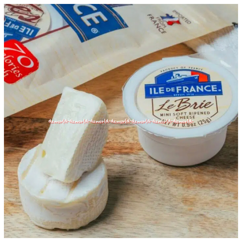 

Ile De France Mini Brie 125gr Isi 5pcs France Cheese Keju Kemasan Cup Mini Tekstur Lembut