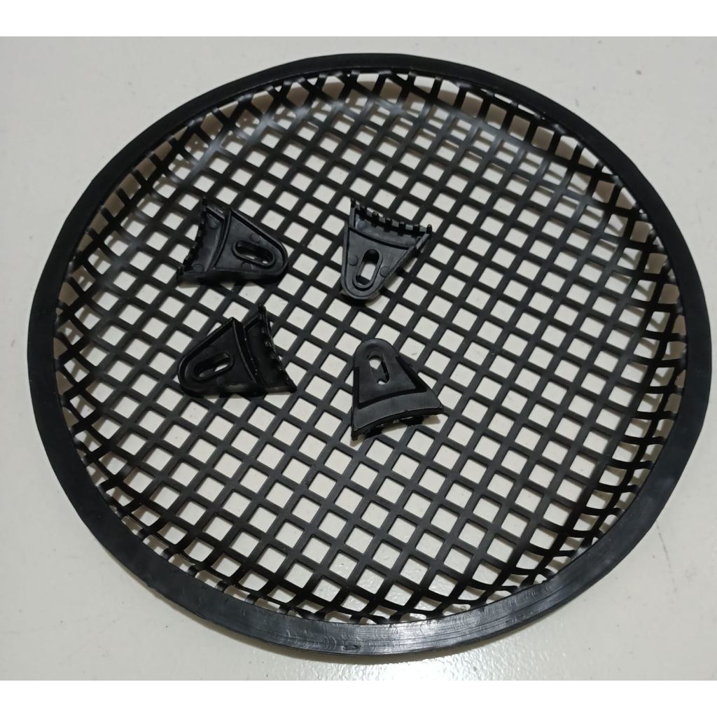 grill speaker 10" bahan besi tutup subwofer 10 inch