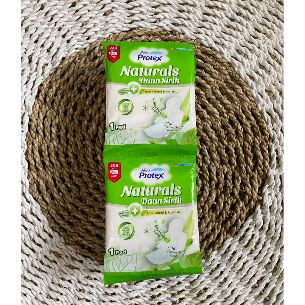 Hers Protex natural daun sirih dan maxi wings