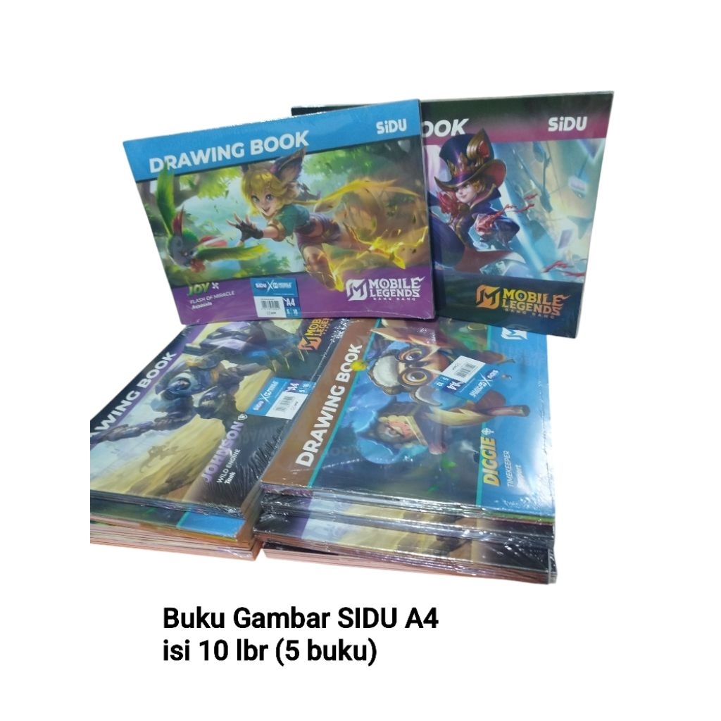 

Buku gambar SIDU A4 isi 10 lbr (5 buku)