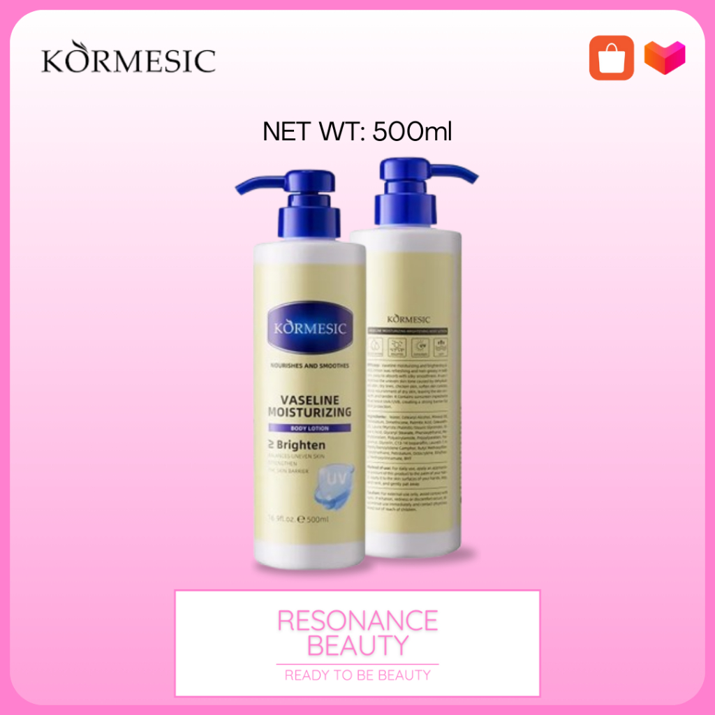 KORMESIC Losion Vaseline Pelembab Badan 500ml | Vaseline Moisturizing Body Lotion | COD PROMO | Losi
