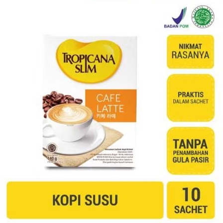 

Tropicana Slim Cafe Latte 10x14 g