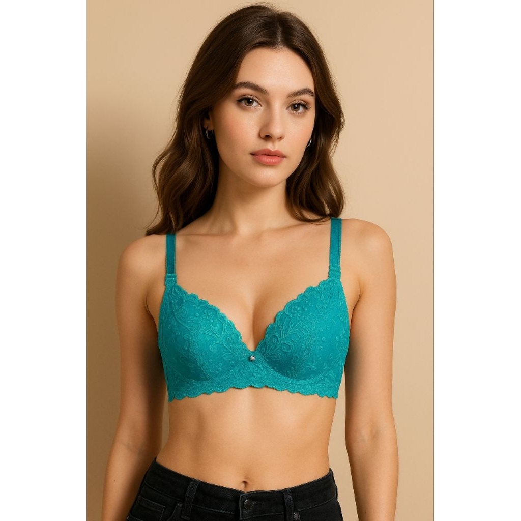 BRA BH FASHION BORDIR KAIT 2 BUSA TANPA KAWAT PREMIUM BRA