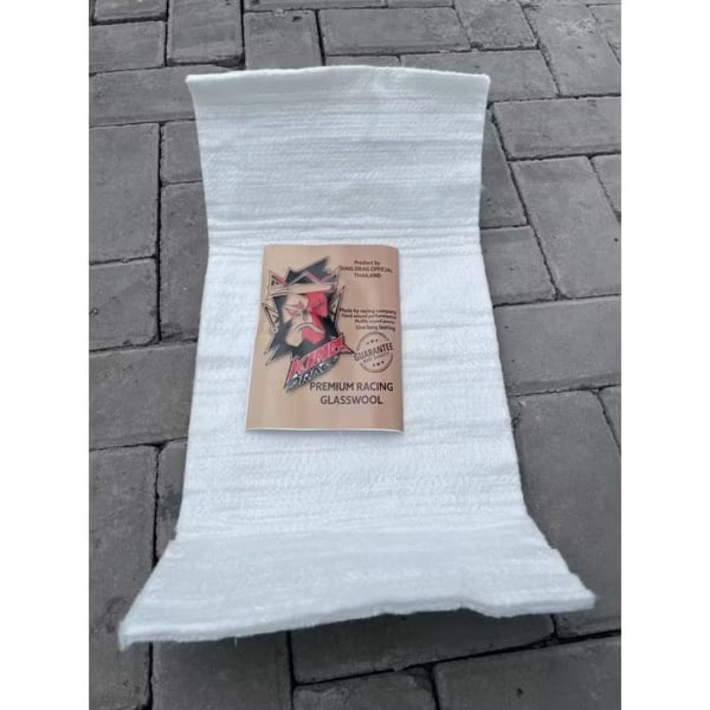Kingdrag glaswool glaswool gasbul jumbo 60 cm x 30 cm x 1,5 cm peredam knalpot kapas knalpot jumbo