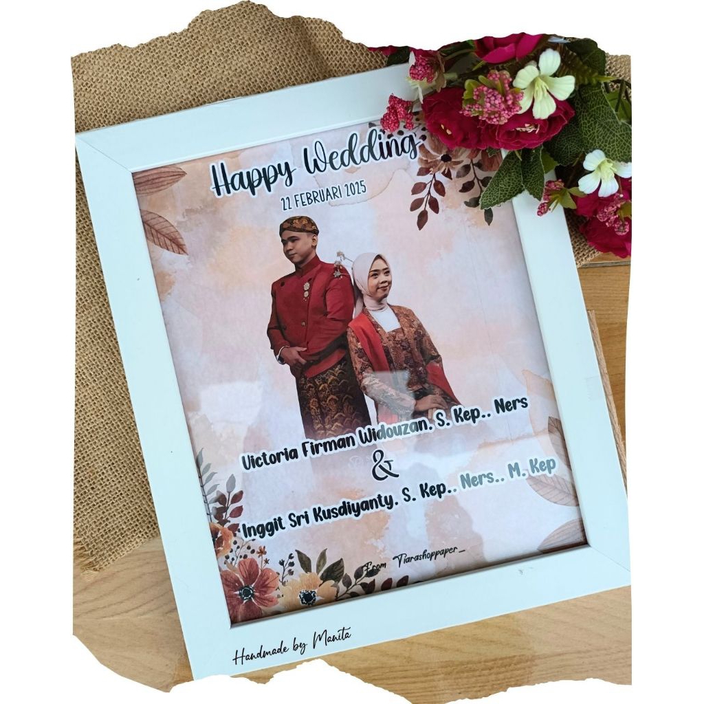 GIFT FRAME 2D Foto Watercolor || Hadiah, Kado, Figura foto