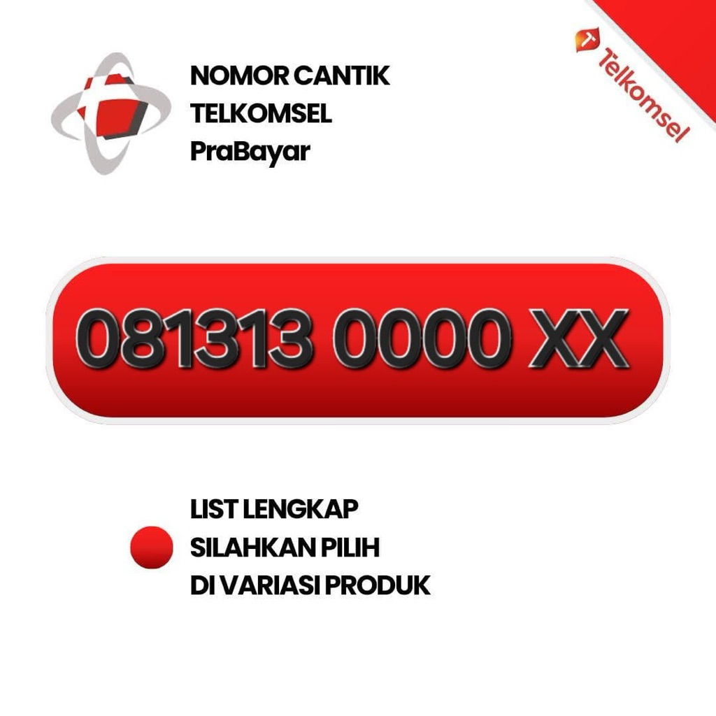 Nomor cantik Telkomsel Simpati Prabayar serian kwartet 0 rapih
