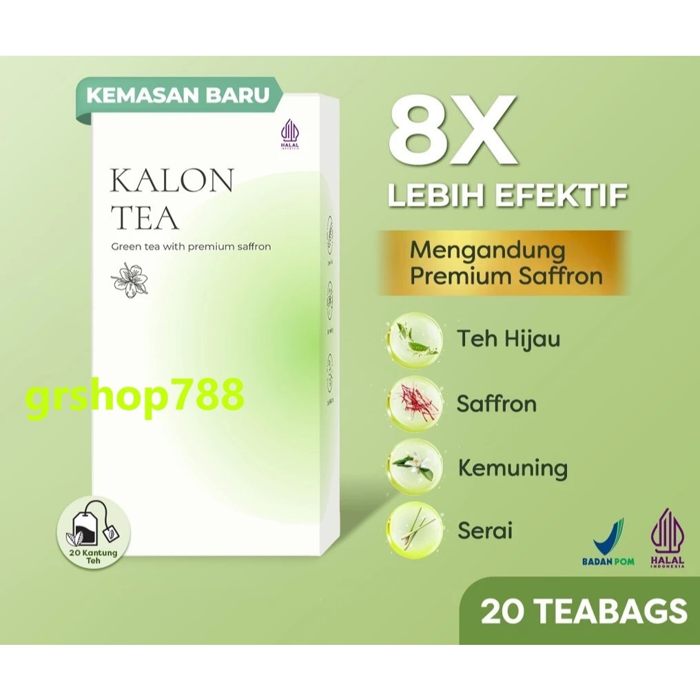 

Kalon Teh Hijau Premium Saffron | Teh Pelangsing Herbal | Teh Hijau | Pelangsing BPOM