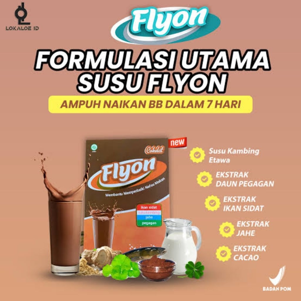

Susu Flyon Rasa Coklat Tinggi Kalori Dan Protein Susu Kambing Etawa Asli Penambah Nafsu Makan Dan Vitamin Naikin Berat Badan