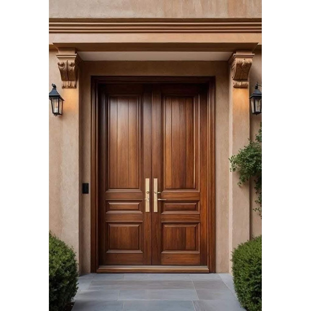 pintu kupu kupu jati putih