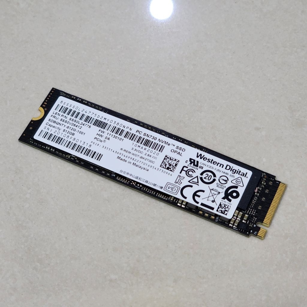 SSD NVME 512GB 2280 22 80 NVME Western Digital SN730 NVME SSD 512 GB WD SN 730 WD SN730 SSD 512GB NV