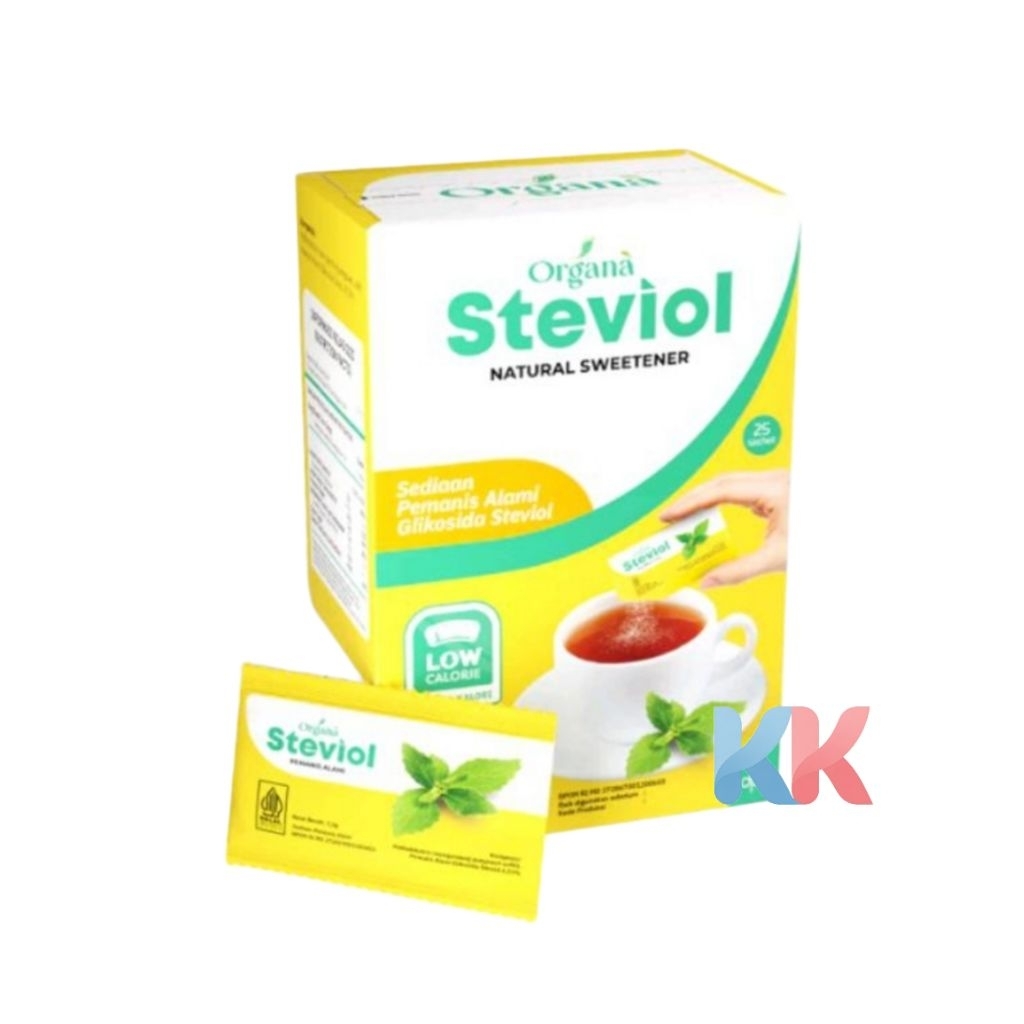 

Organa Steviol Natural Sweetener - Pengganti GulaDari Stevia Isi 25 Sachet