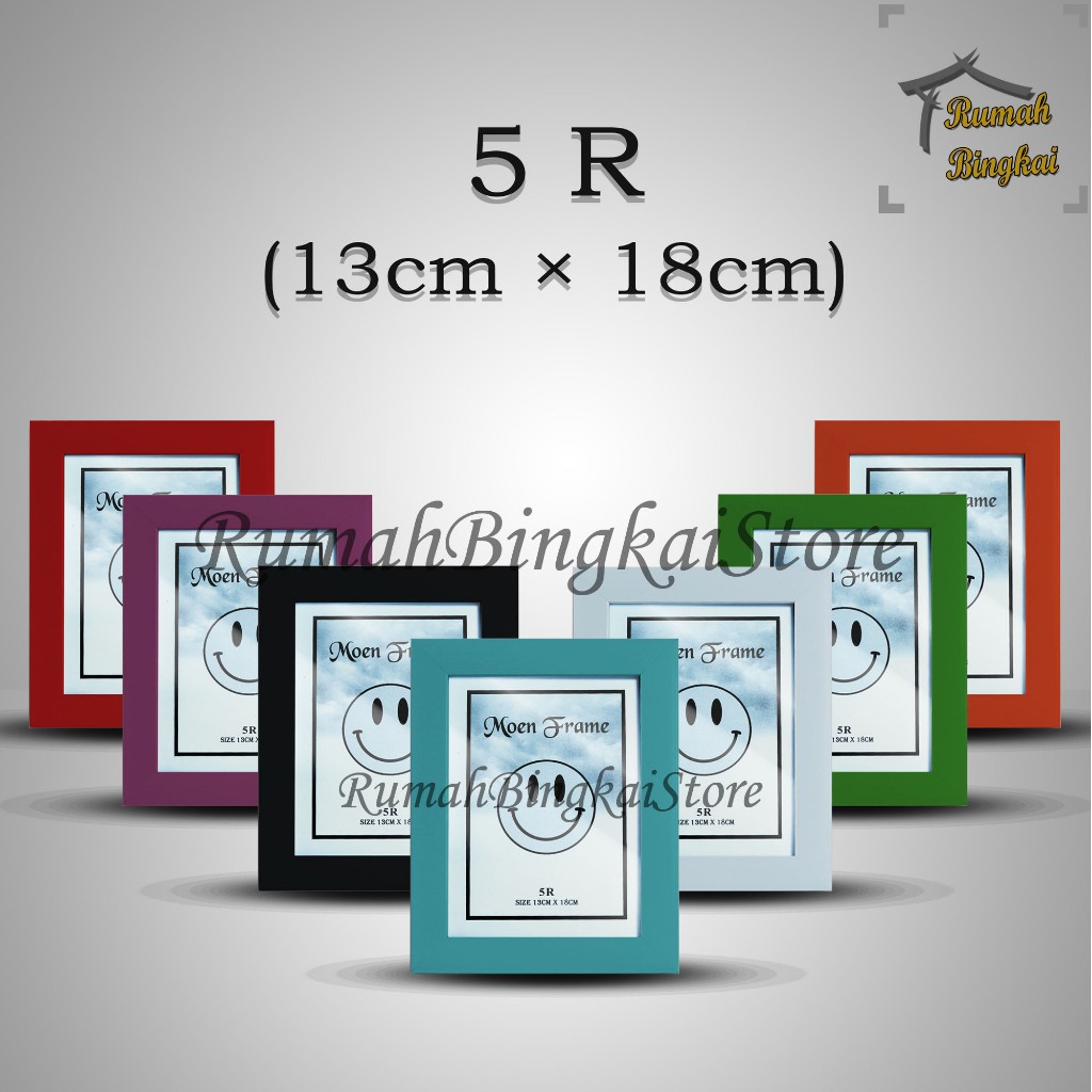 Bingkai Photo ukuran 5R ( 13cm x 18cm ) + PLUS KACA