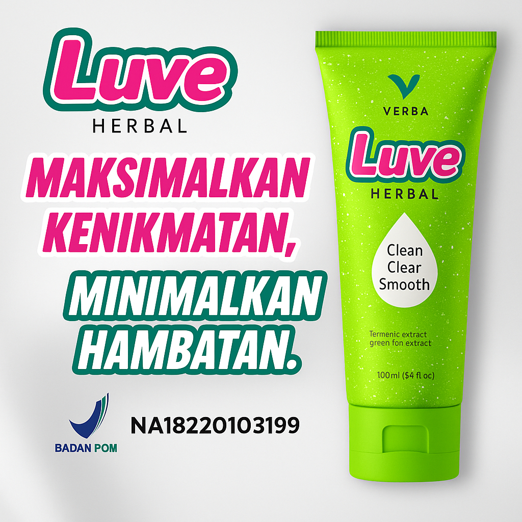 VERBA LUVE PELUMAS SEKS PRIA & WANITA LUBRICANTS 50 ml PELUMAS SAAT BERCINTA