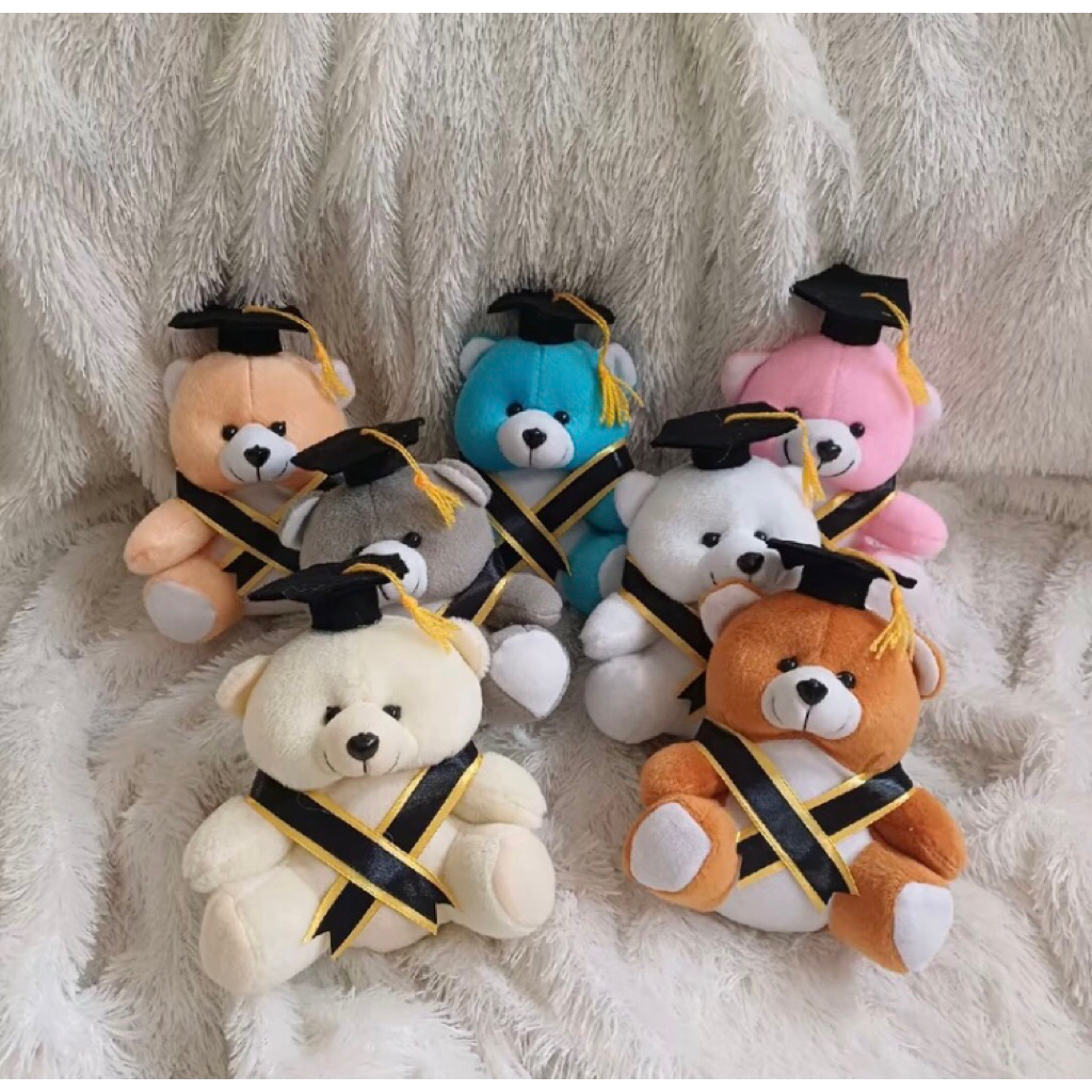 boneka wisuda 12 cm/boneka wisuda mini untuk buket/boneka wisuda custom warna/boneka wisuda buket/bo