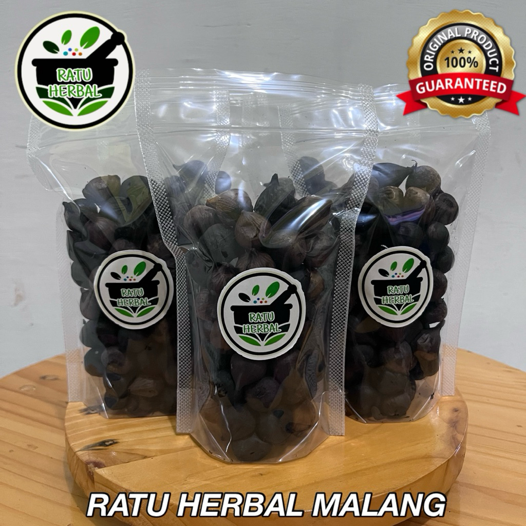 

Black Garlic Bawang Putih Hitam Bawang Tunggal Bawang Lanang Kemasan 200gr