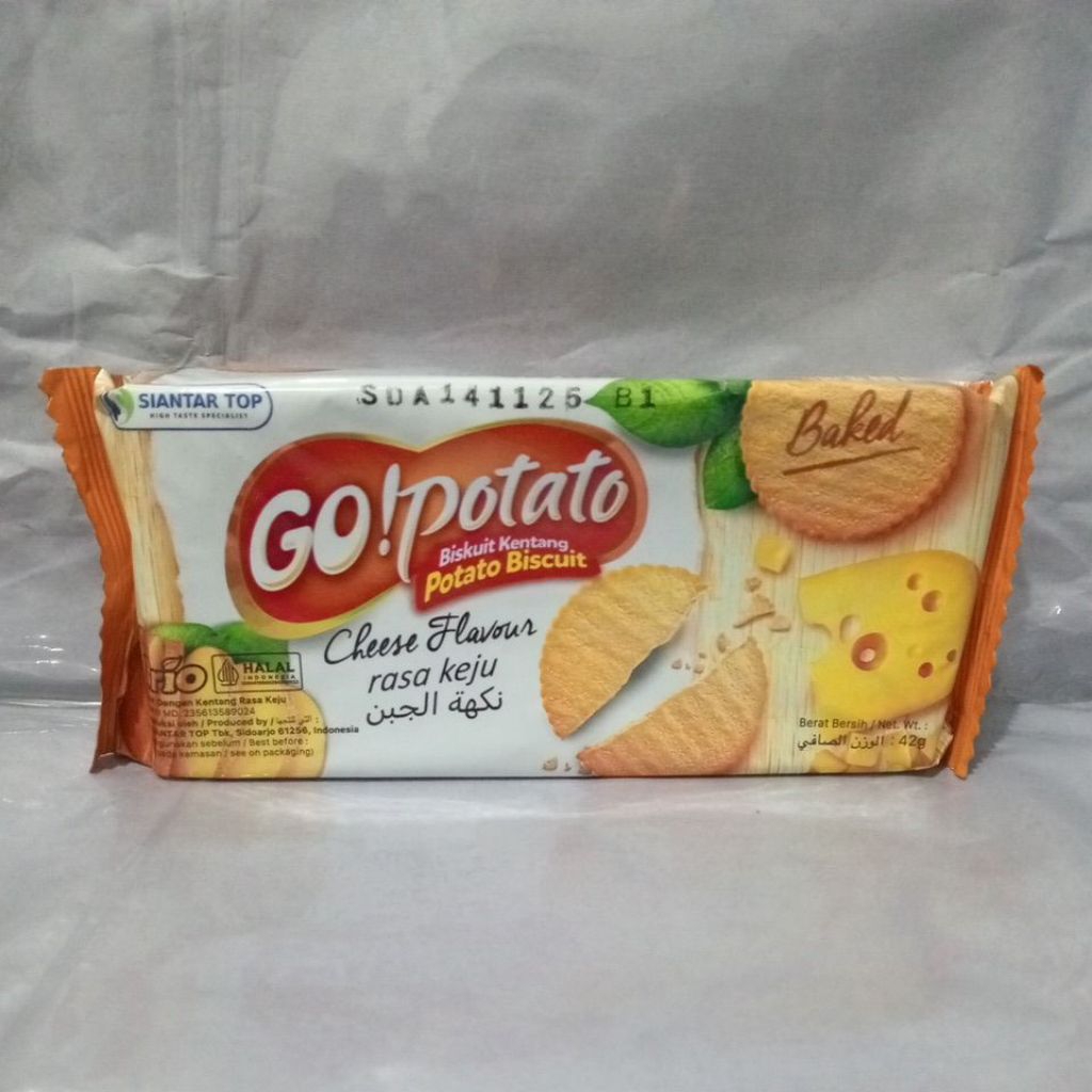 

Go! Potato Biskuit Kentang Cheese Flavour 42g