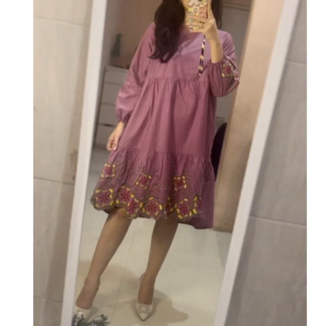 Sania Dress/Tunik | Dress katun bordir | Tunik Katun bordir