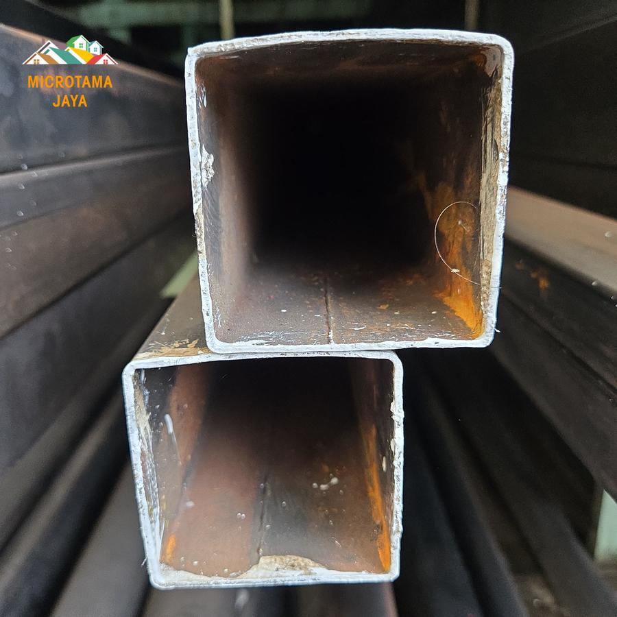 Hollow Hitam 75 x 75 / Holo Besi Kotak