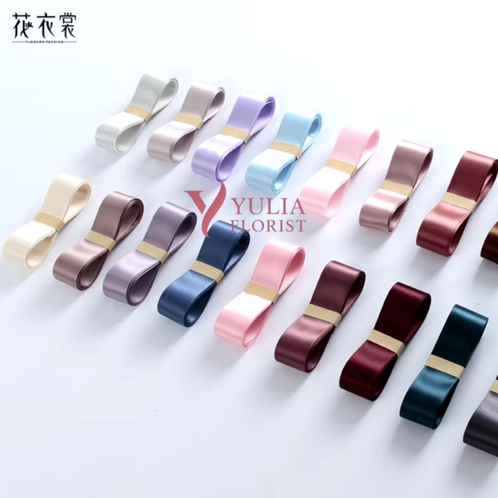

[ PER METER ] Pita Satin ¾ inc (2cm) | Pita Satin Bouqet