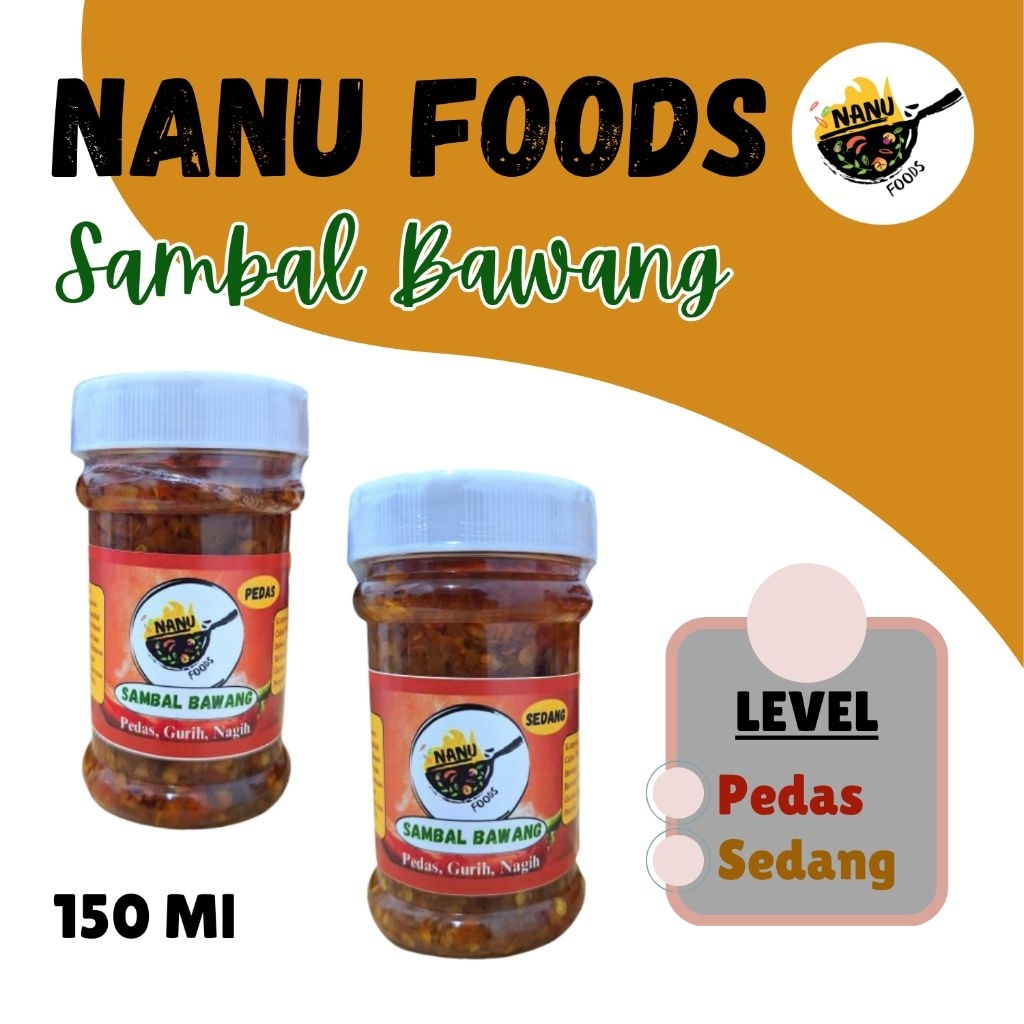 

SAMBAL BAWANG 150 ML / Sambal Pedas / Sambal Kemasan 150 ML