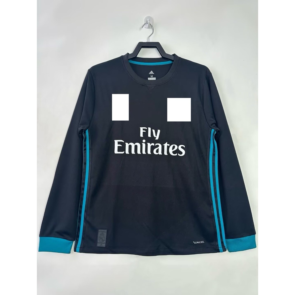 (LONG SLEEVE RETRO) JERSEY BOLA MADRID AWAY 2017/2018 LS GRADE ORI