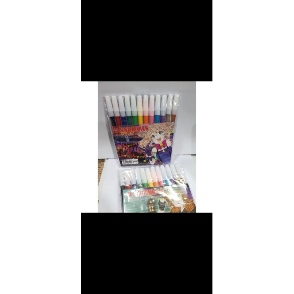 

snowman warna besar isi 12